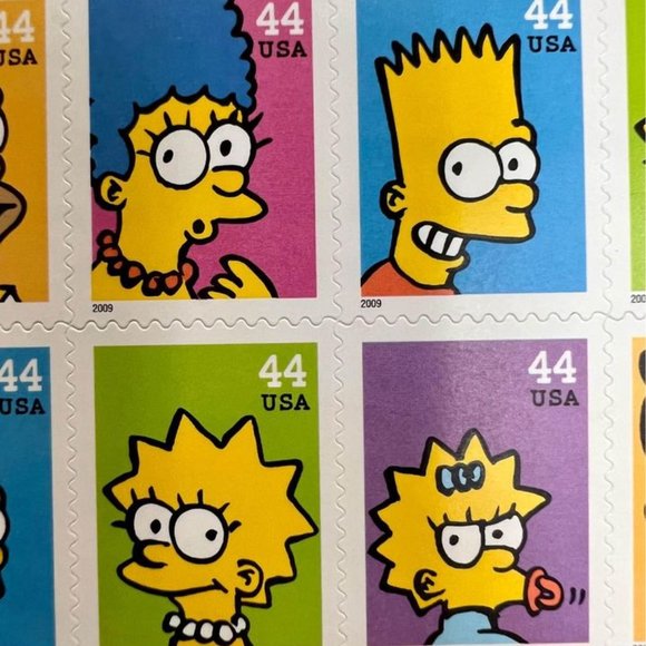 The Simpsons Postage Stamps X10 Unused USA #4399 - Picture 4 of 4